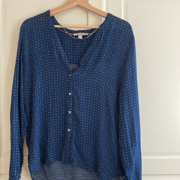 ⭐️ ESPRIT Blouse Sz 10 FR 42 Polka Dot - Picture 5 of 8